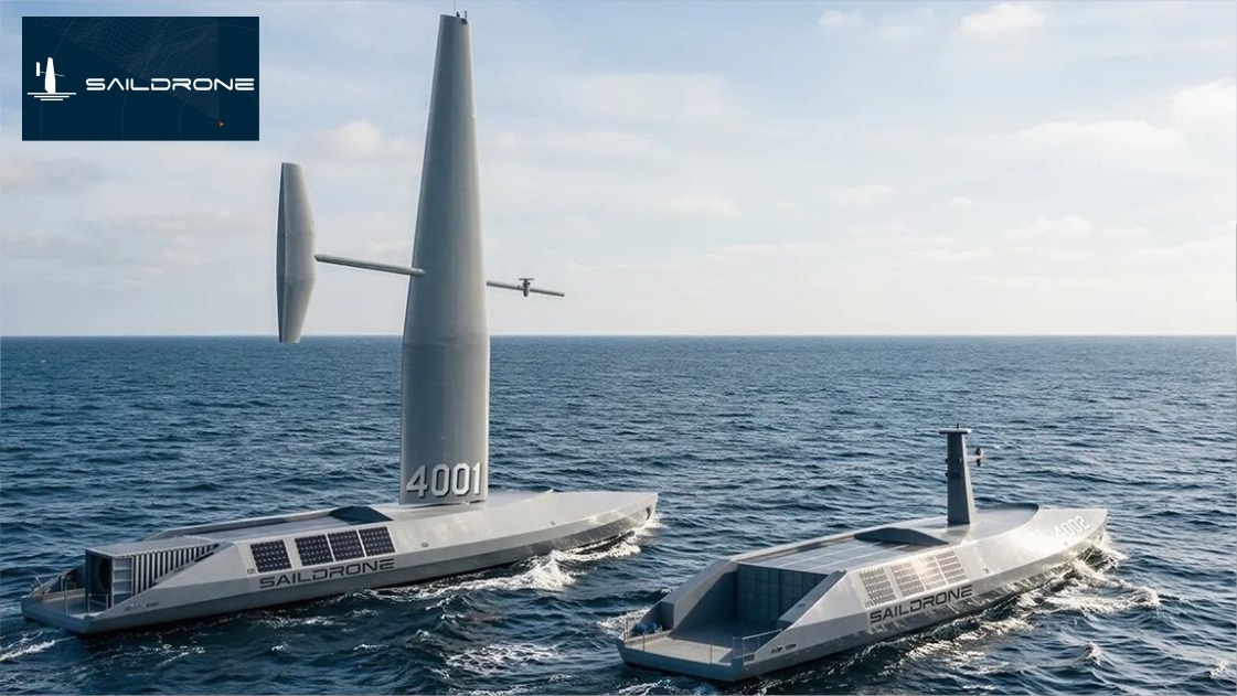 Saildrone Introduces Spectre USV With 43-Metre Composite Wing